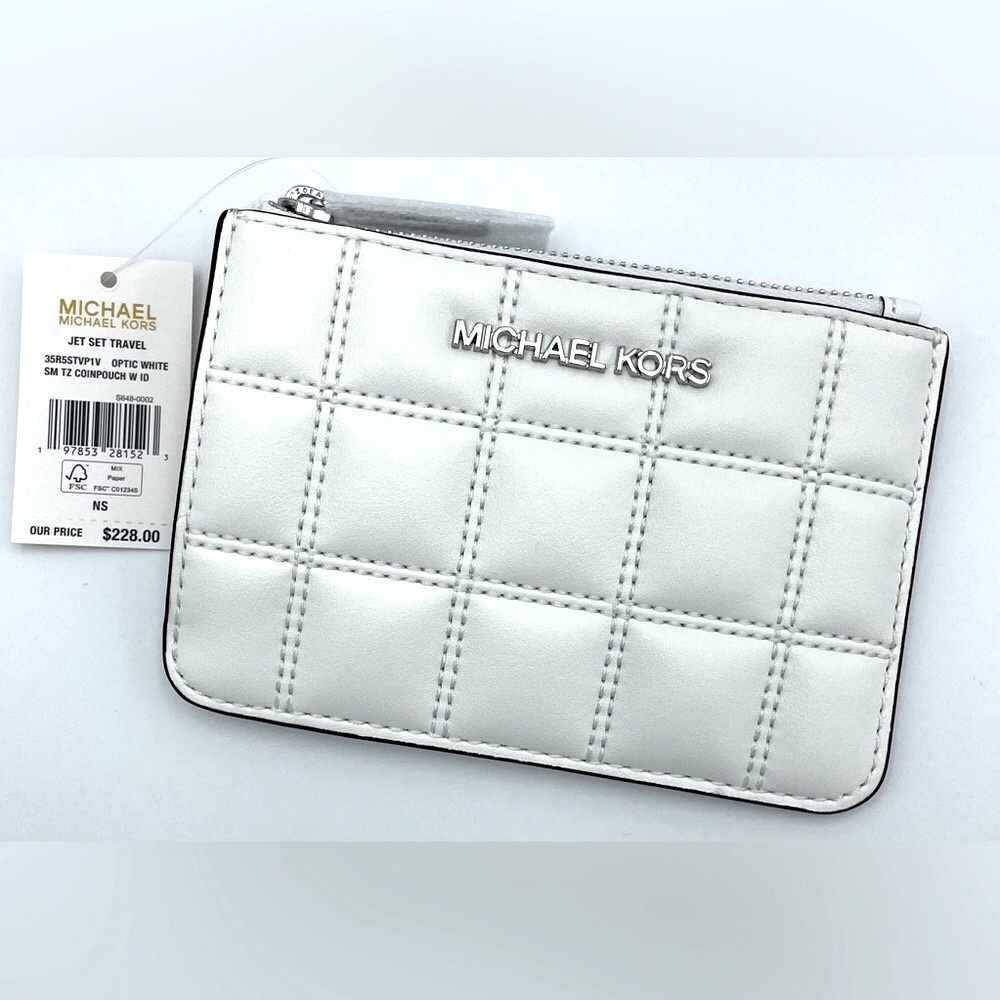 Michael Kors White Card Holder
